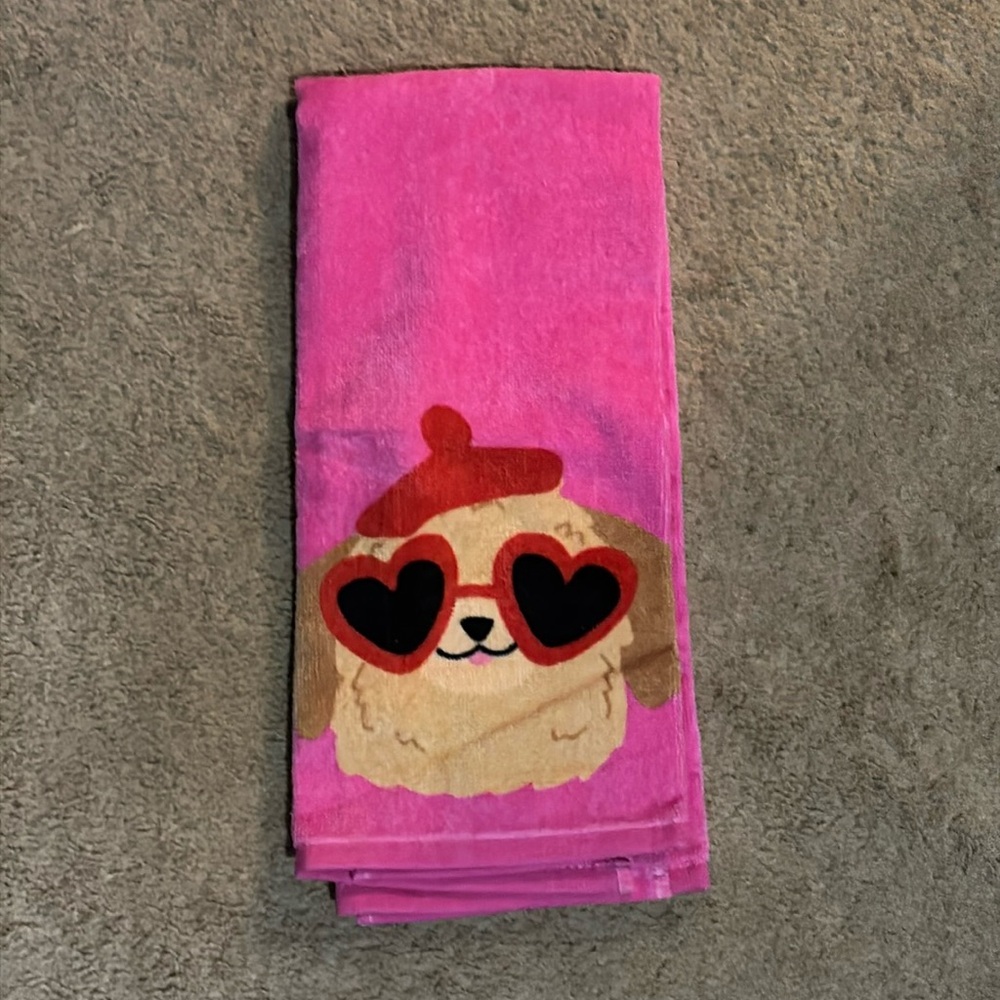 NWOT Kitchen Towel Sunglasses Dog